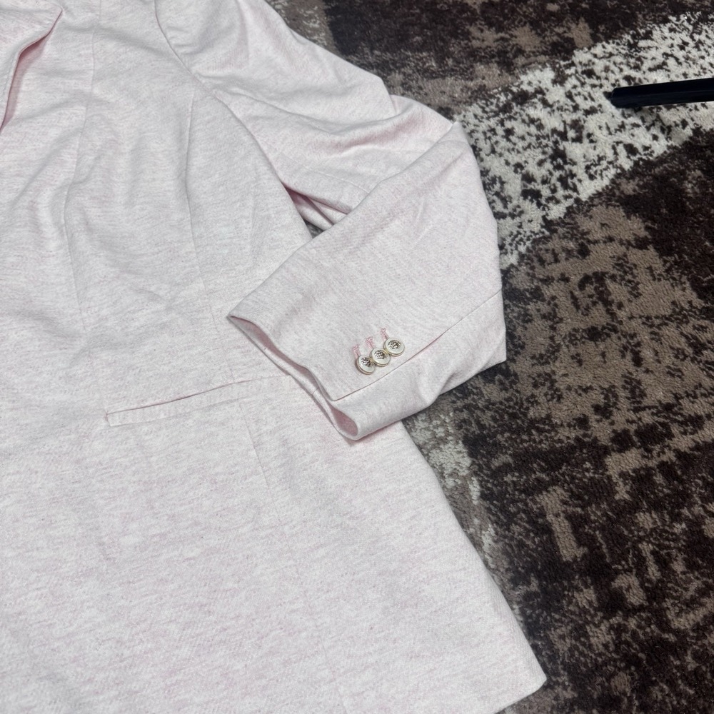 Talbots Blazer Cotton Modal Blend Light Pink 2 Button Jacket Plus Size 20 NEW - Picture 4 of 11